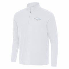 Baltimore Ravens Antigua Intent Quarter-Zip Jacket - White Jackets