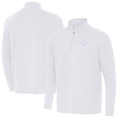 Dallas Cowboys Antigua Intent Quarter-Zip Jacket - White Jackets