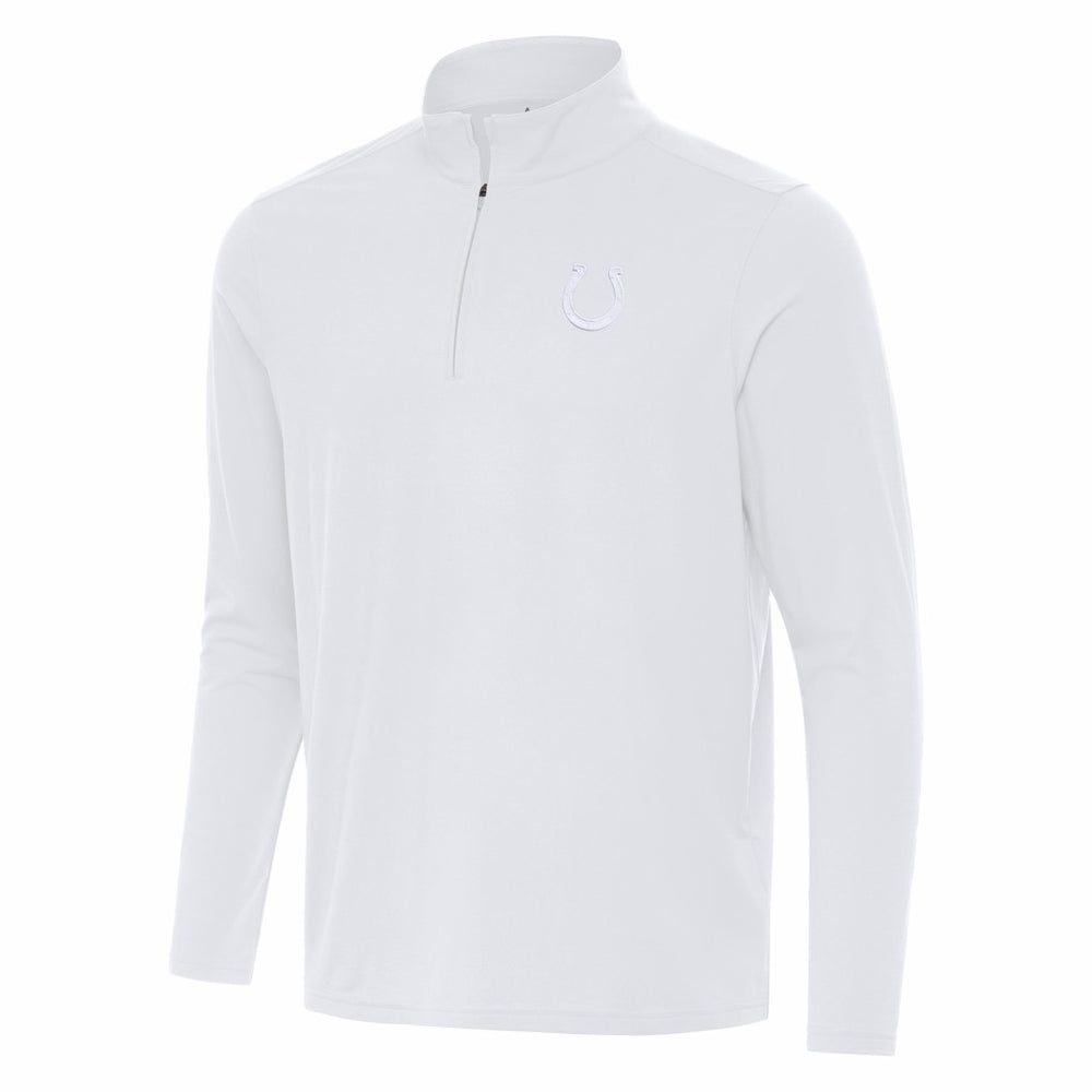 Indianapolis Colts Antigua Intent Quarter-Zip Jacket - White Jackets