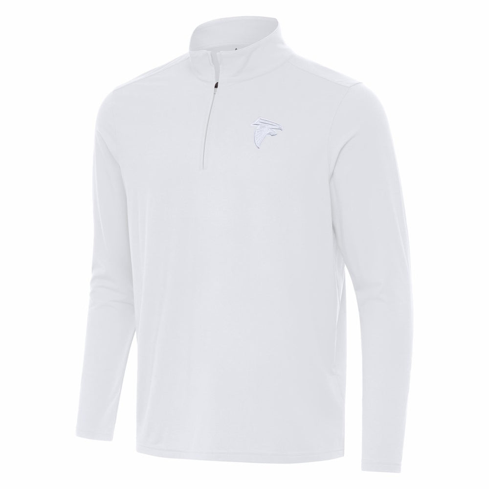 Atlanta Falcons Antigua Intent Quarter-Zip Jacket - White Jackets