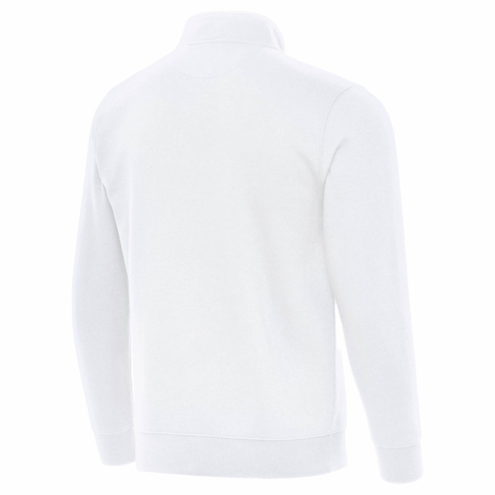 Carolina Panthers Antigua Victory Quarter-Zip Top - White Tops