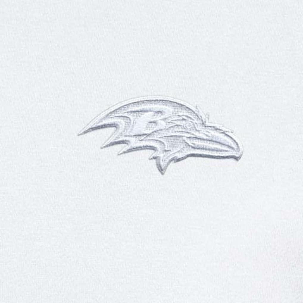 Baltimore Ravens Antigua Victory Quarter-Zip Top - White Tops