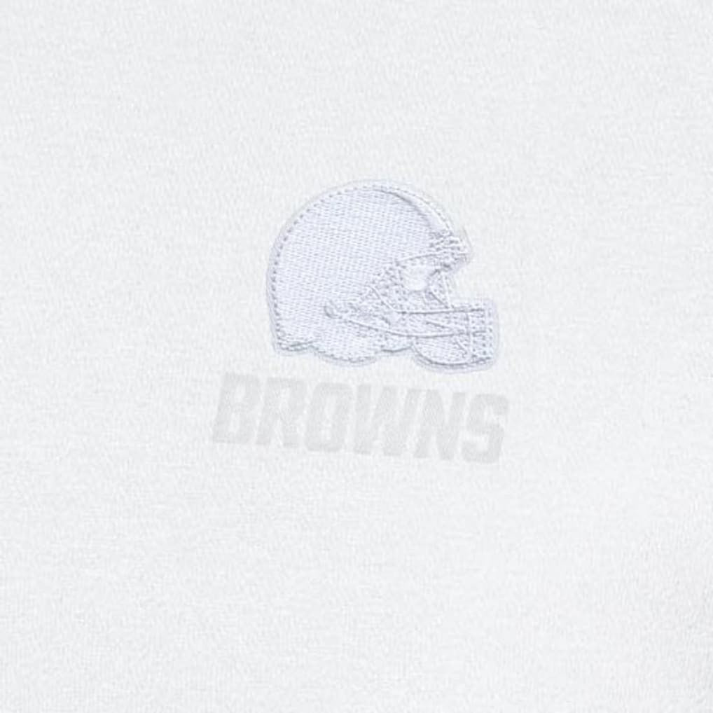 Cleveland Browns Antigua Victory Quarter-Zip Top - White Tops