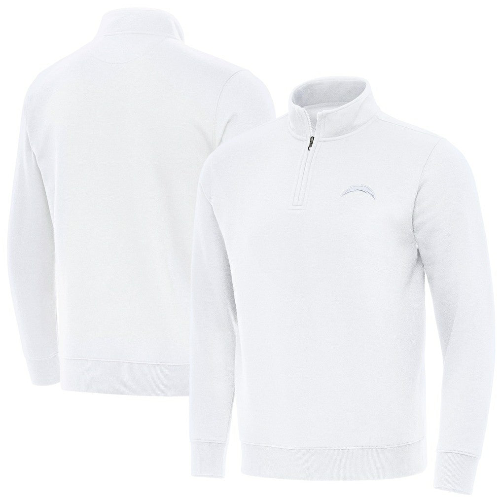 Los Angeles Chargers Antigua Victory Quarter-Zip Top - White Tops