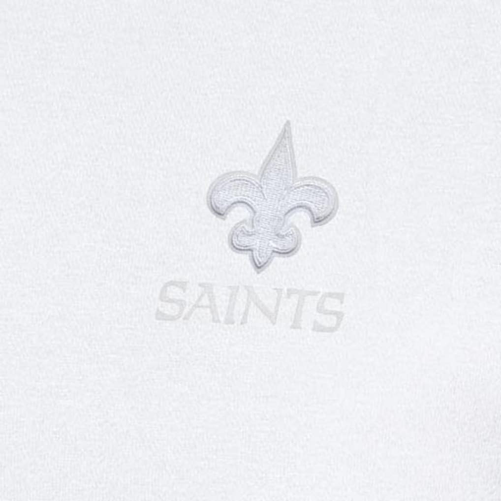 New Orleans Saints Antigua Victory Quarter-Zip Top - White Tops