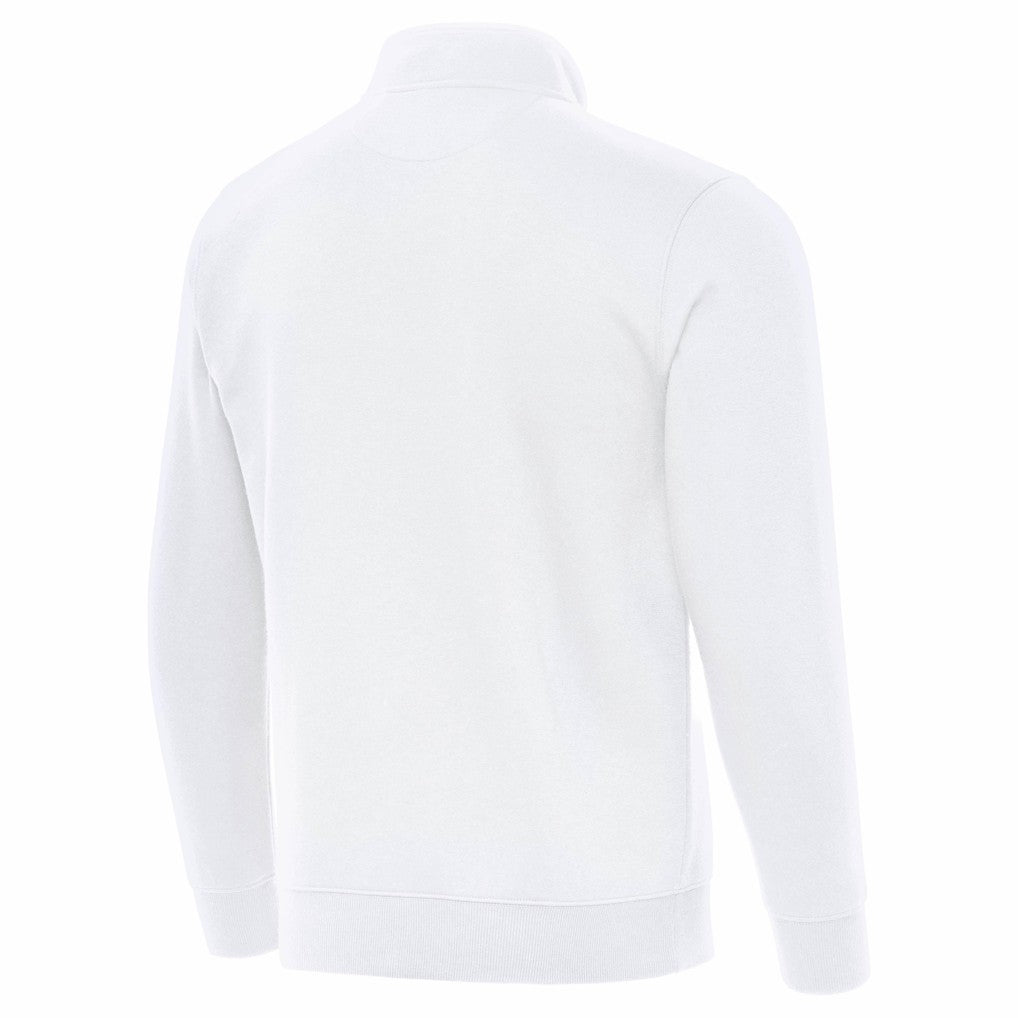 Miami Dolphins Antigua Victory Quarter-Zip Top - White Tops