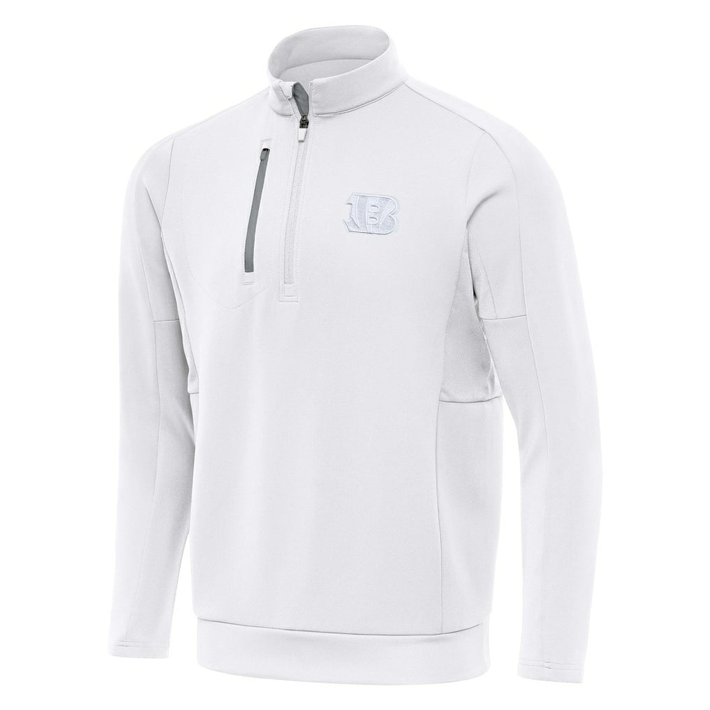 Cincinnati Bengals Antigua Generation Quarter-Zip Top - White Tops