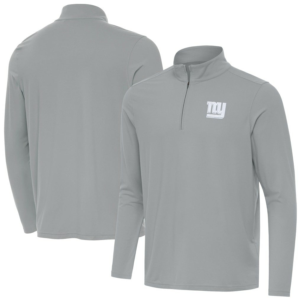 New York Giants Antigua Intent Quarter-Zip Top - Gray Tops