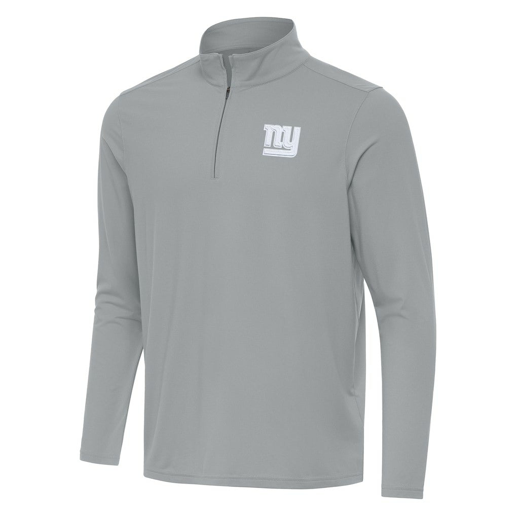 New York Giants Antigua Intent Quarter-Zip Top - Gray Tops