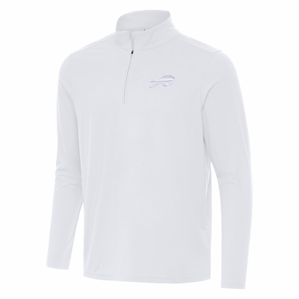 Buffalo Bills Antigua Intent Quarter-Zip Top - White Tops