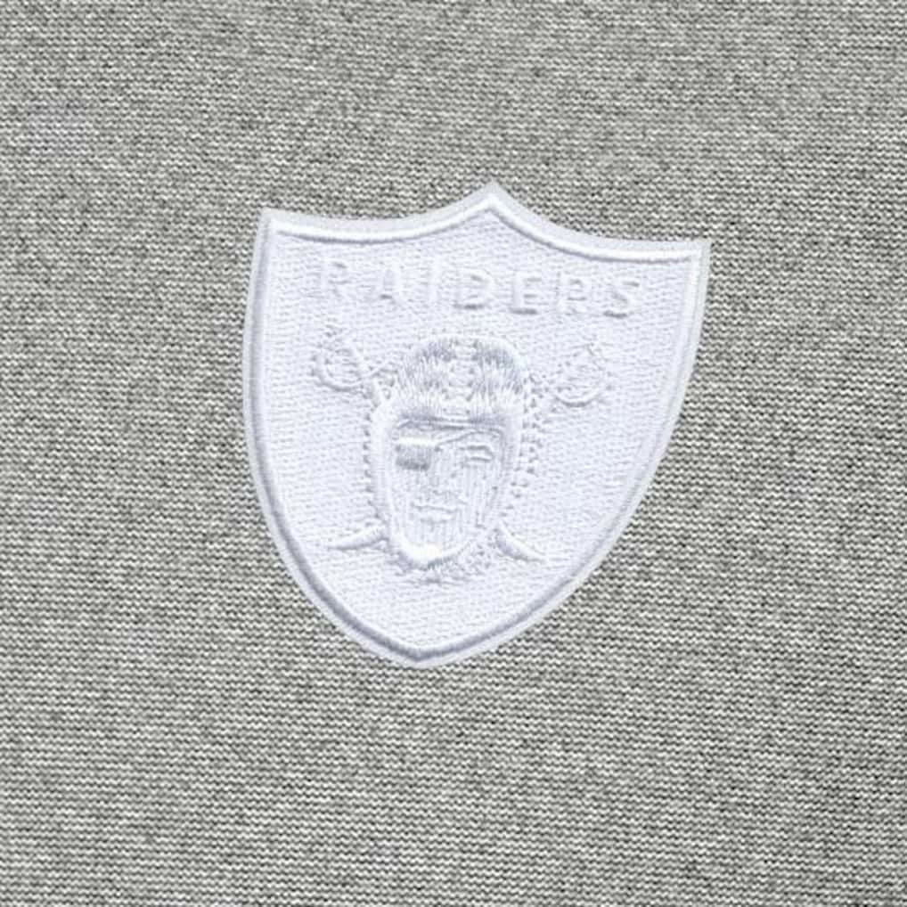 Las Vegas Raiders Antigua Subtle Quarter-Zip Top - Heather Gray Tops
