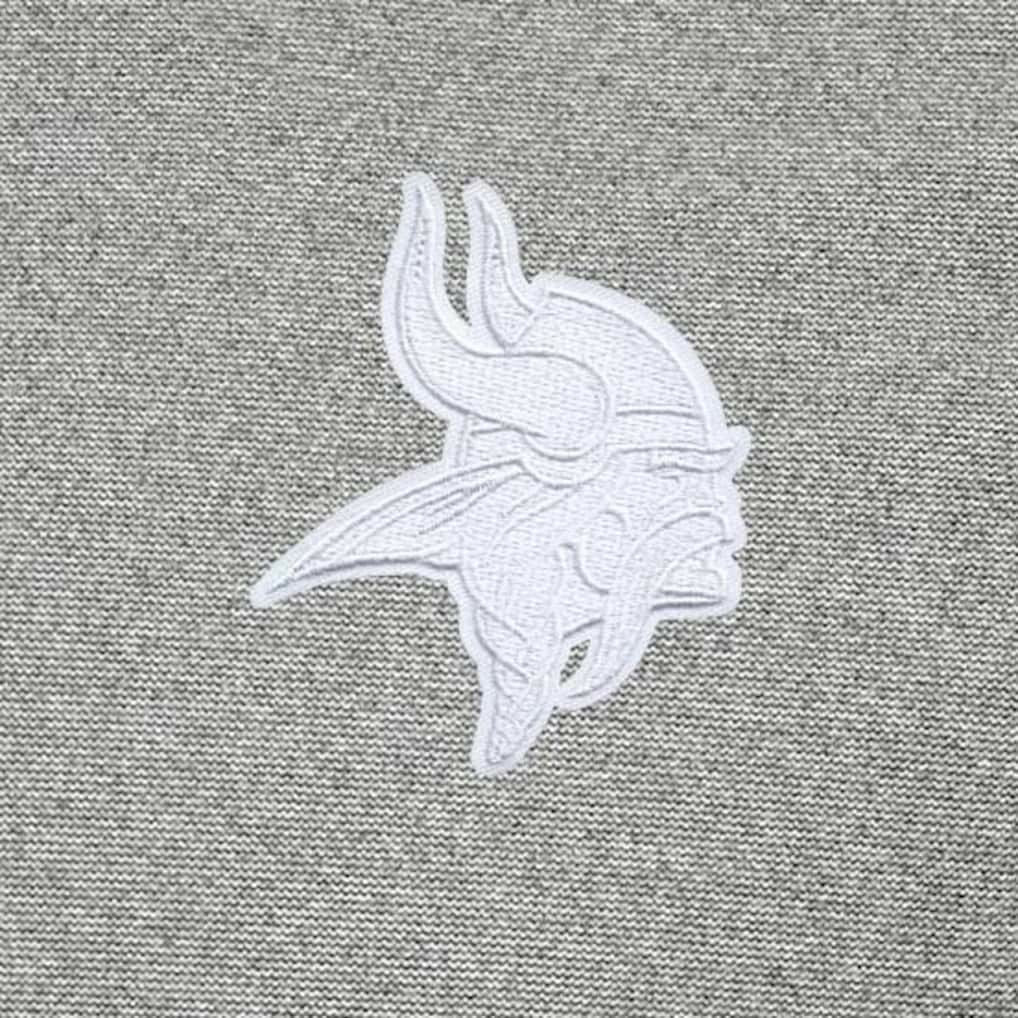 Minnesota Vikings Antigua Subtle Quarter-Zip Top - Heather Gray Tops