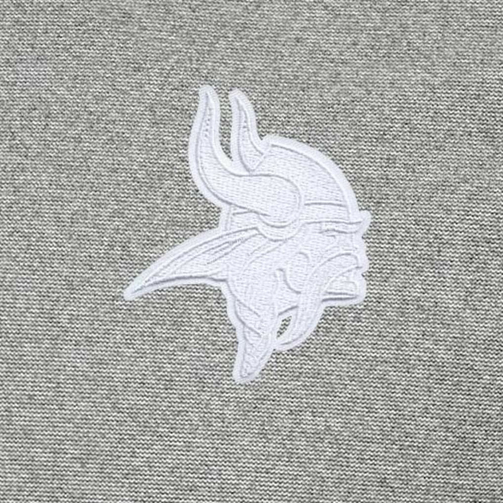 Minnesota Vikings Antigua Subtle Quarter-Zip Top - Heather Gray Tops