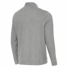 New York Giants Antigua Subtle Quarter-Zip Top - Heather Gray Tops