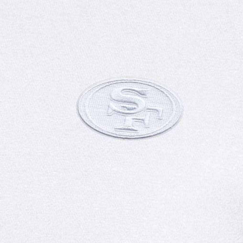San Francisco 49ers Antigua Victory Quarter-Zip Top - White Tops