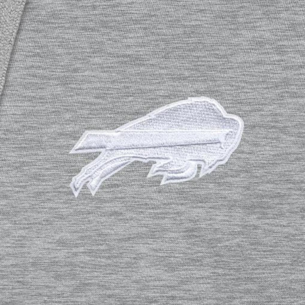 Buffalo Bills Antigua Victory Pullover Hoodie - Heather Gray Hoodies