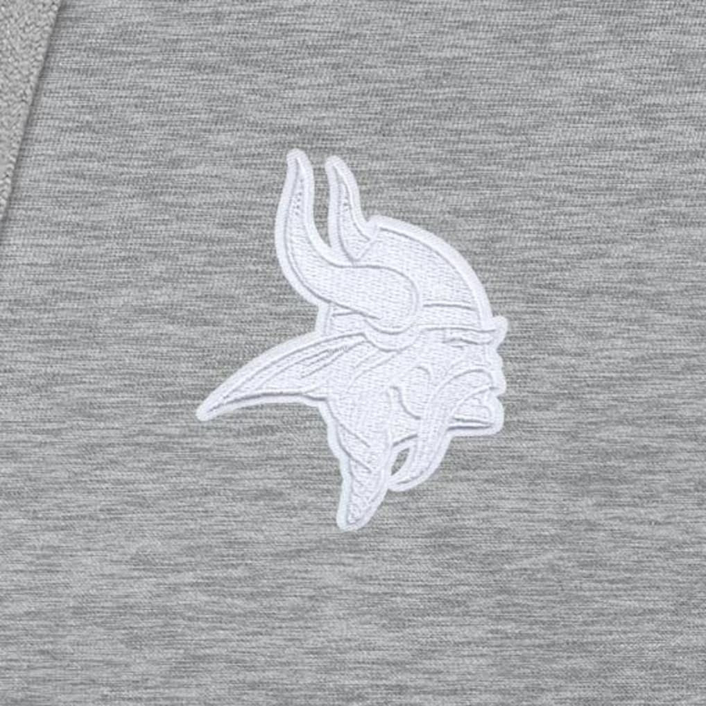 Minnesota Vikings Antigua Victory Pullover Hoodie - Heather Gray Hoodies