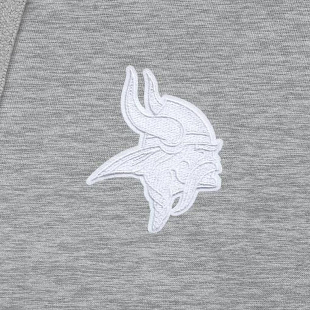 Minnesota Vikings Antigua Victory Pullover Hoodie - Heather Gray Hoodies