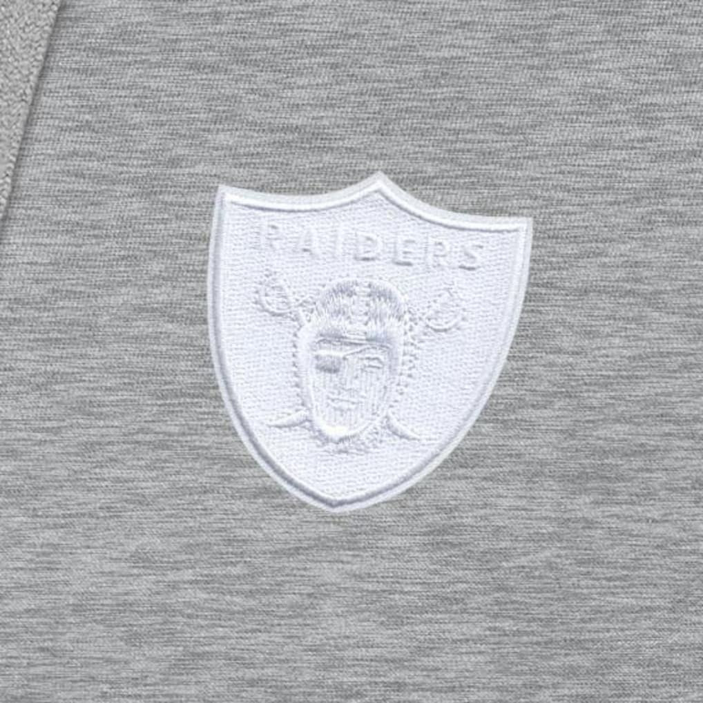 Las Vegas Raiders Antigua Victory Pullover Hoodie - Heather Gray Hoodies