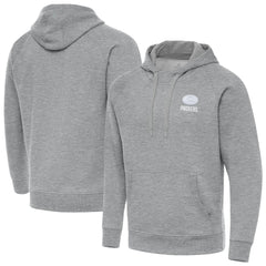 Green Bay Packers Antigua Victory Pullover Hoodie - Heather Gray Hoodies