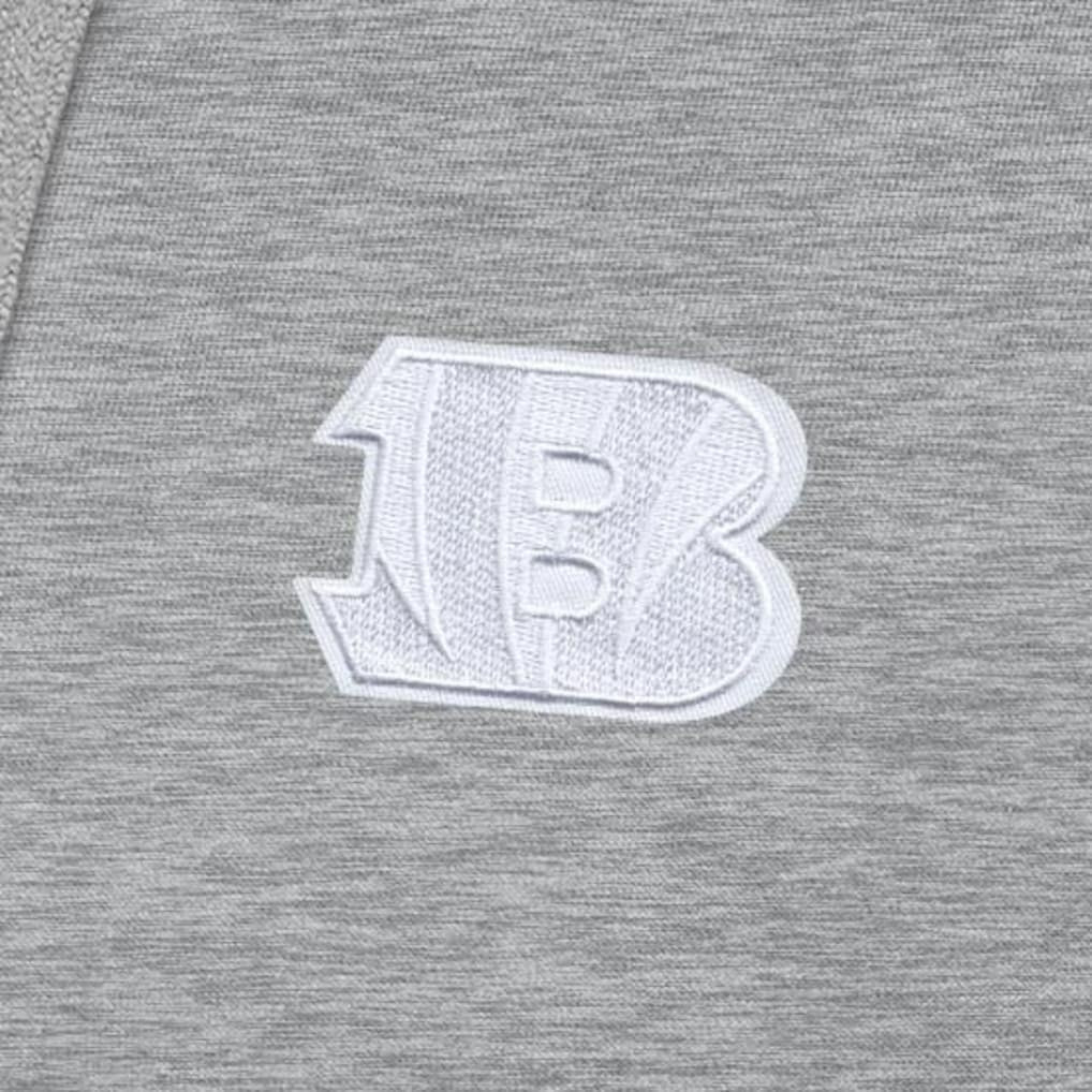 Cincinnati Bengals Antigua Victory Pullover Hoodie - Heather Gray Hoodies