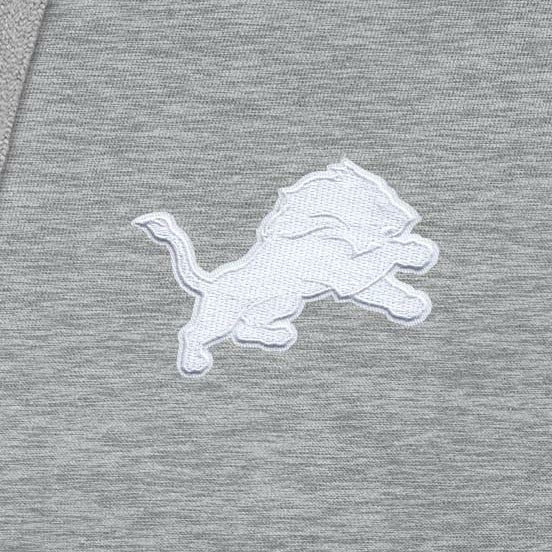 Detroit Lions Antigua Victory Pullover Hoodie - Heather Gray Hoodies