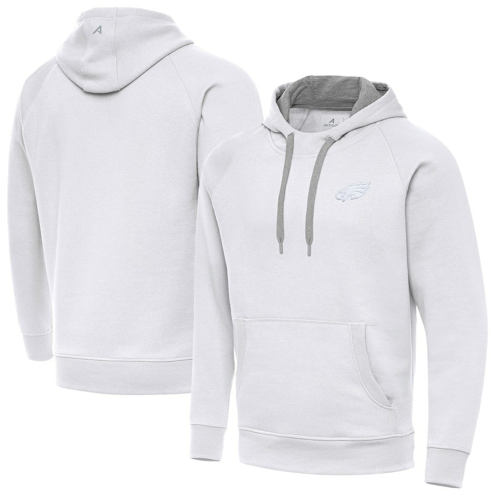 Philadelphia Eagles Antigua Victory Pullover Hoodie - White Hoodies
