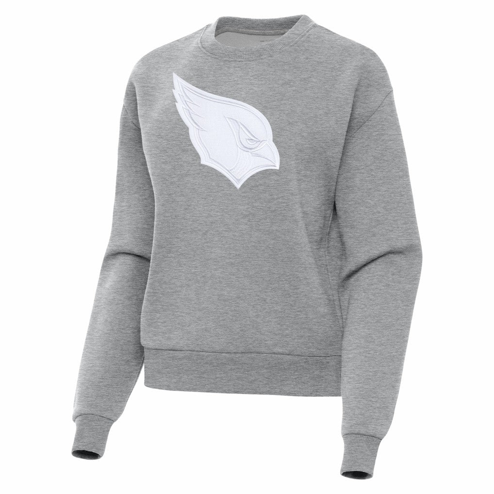 Arizona Cardinals Antigua Women's Victory Pullover Sweatshirt - Heather Gray Pullover