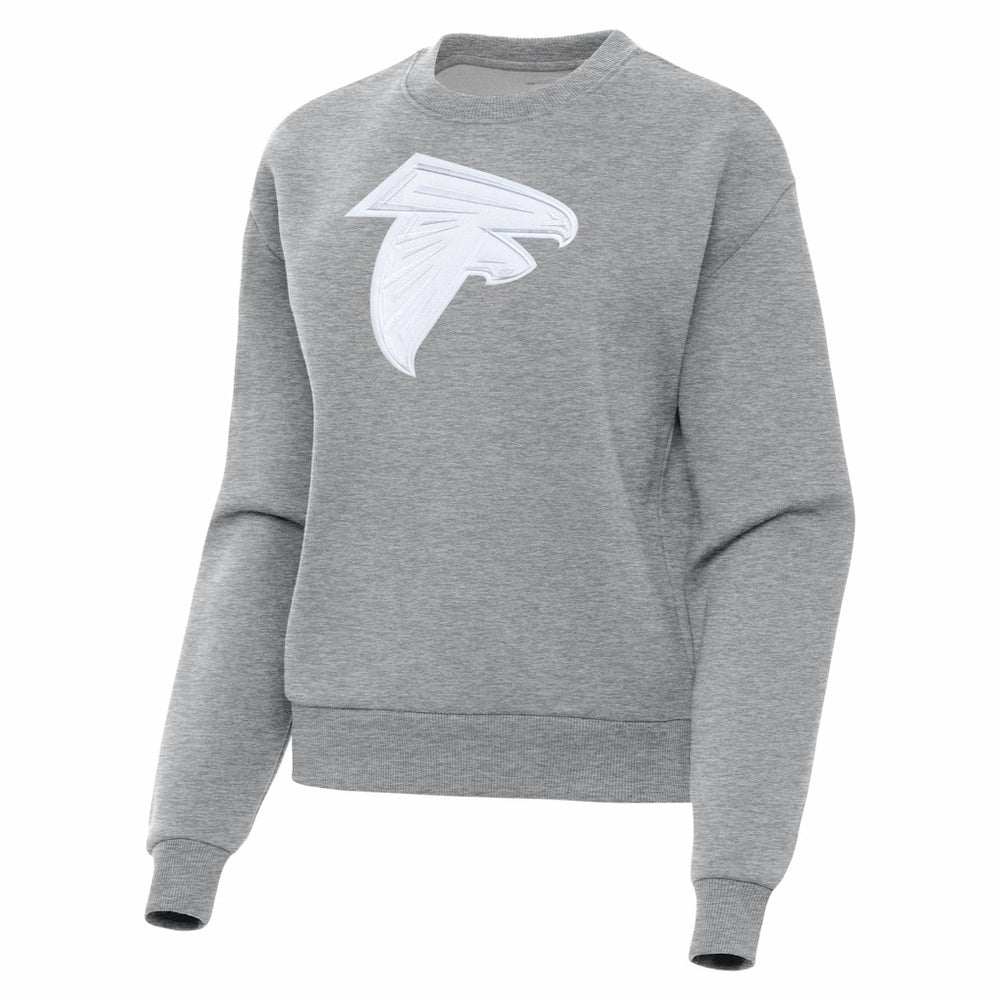 Atlanta Falcons Antigua Women's Victory Pullover Sweatshirt - Heather Gray Pullover