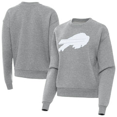 Buffalo Bills Antigua Women's Victory Pullover Sweatshirt - Heather Gray Pullover