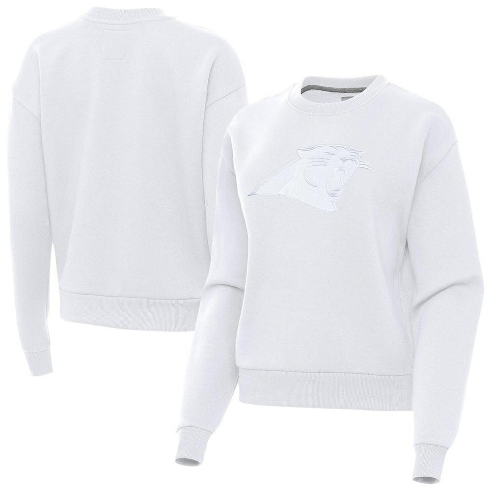 Carolina Panthers Antigua Women's Victory Pullover Sweatshirt - White Pullover