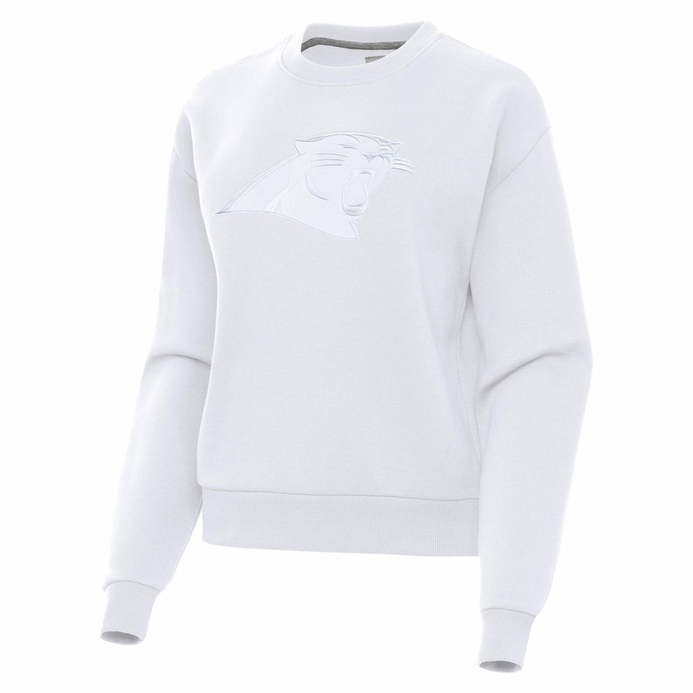 Carolina Panthers Antigua Women's Victory Pullover Sweatshirt - White Pullover
