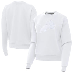 Detroit Lions Antigua Women's Victory Pullover Sweatshirt - White Pullover