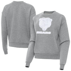 Chicago Bears Antigua Women's Victory Pullover Sweatshirt - Heather Gray Pullover
