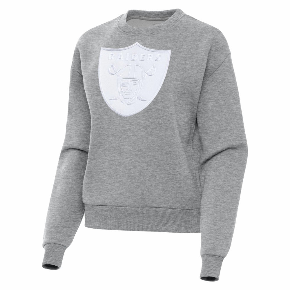 Las Vegas Raiders Antigua Women's Victory Pullover Sweatshirt - Heather Gray Pullover