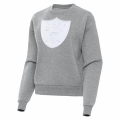 Las Vegas Raiders Antigua Women's Victory Pullover Sweatshirt - Heather Gray Pullover