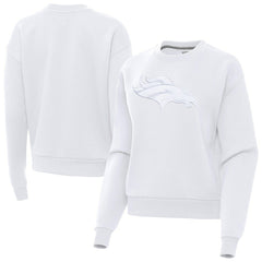 Denver Broncos Antigua Women's Victory Pullover Sweatshirt - White Pullover