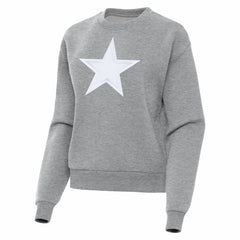 Dallas Cowboys Antigua Women's Victory Pullover Sweatshirt - Heather Gray Pullover