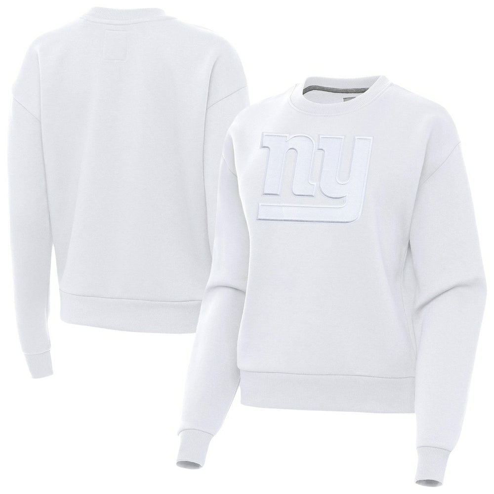 New York Giants Antigua Women's Victory Pullover Sweatshirt - White Pullover