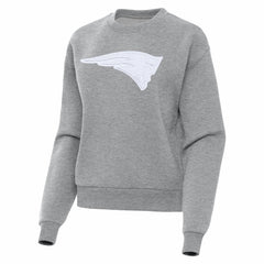 New England Patriots Antigua Women's Victory Pullover Sweatshirt - Heather Gray Pullover