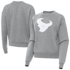 Houston Texans Antigua Women's Victory Pullover Sweatshirt - Heather Gray Pullover