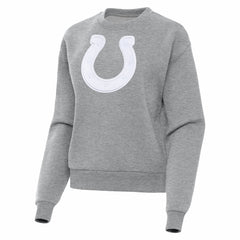 Indianapolis Colts Antigua Women's Victory Pullover Sweatshirt - Heather Gray Pullover