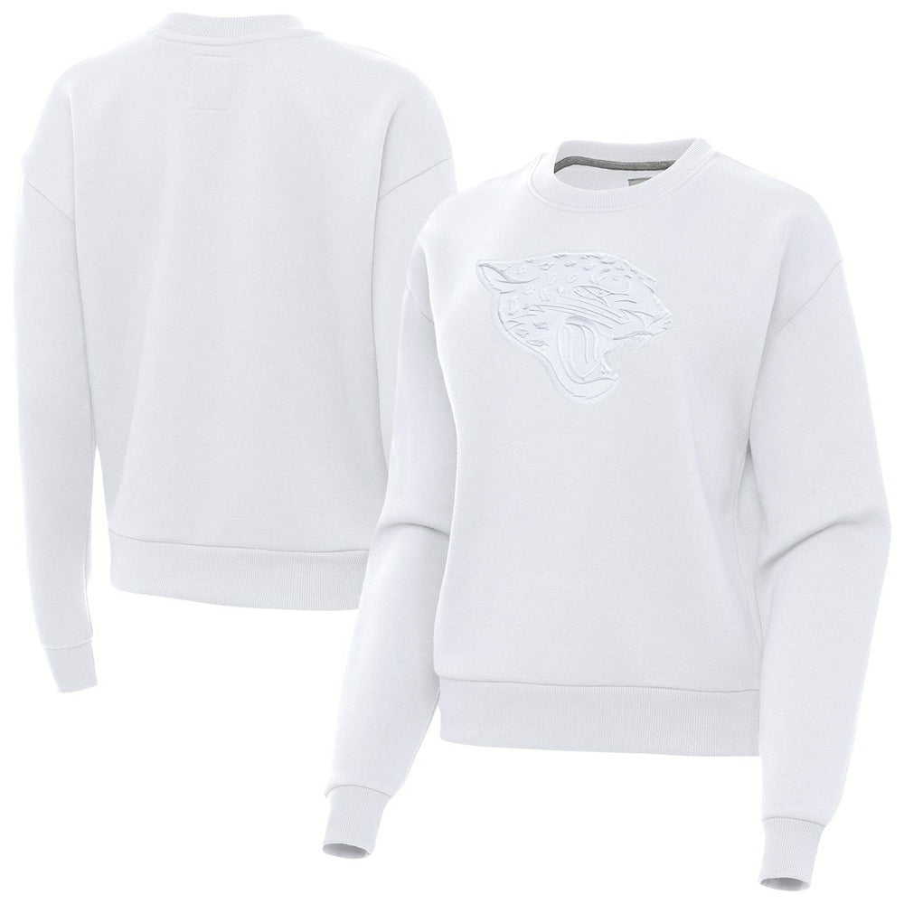 Jacksonville Jaguars Antigua Women's Victory Pullover Sweatshirt - White Pullover