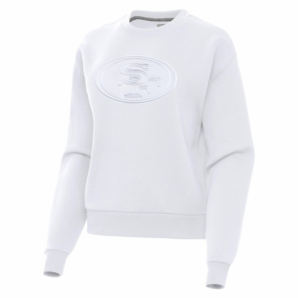 San Francisco 49ers Antigua Women's Victory Pullover Sweatshirt - White Pullover
