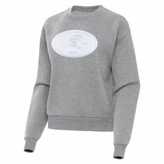 San Francisco 49ers Antigua Women's Victory Pullover Sweatshirt - Heather Gray Pullover
