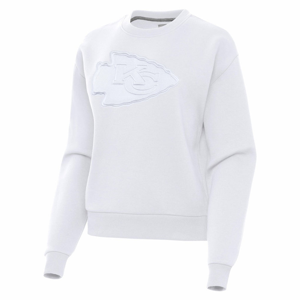 Kansas City Chiefs Antigua Women's Victory Pullover Sweatshirt - White Pullover