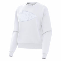 Kansas City Chiefs Antigua Women's Victory Pullover Sweatshirt - White Pullover