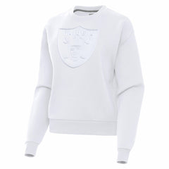 Las Vegas Raiders Antigua Women's Victory Pullover Sweatshirt - White Pullover