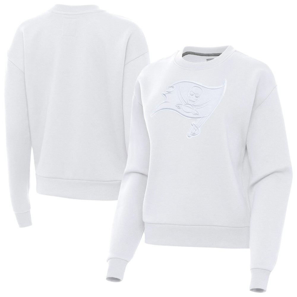 Tampa Bay Buccaneers Antigua Women's Victory Pullover Sweatshirt - White Pullover