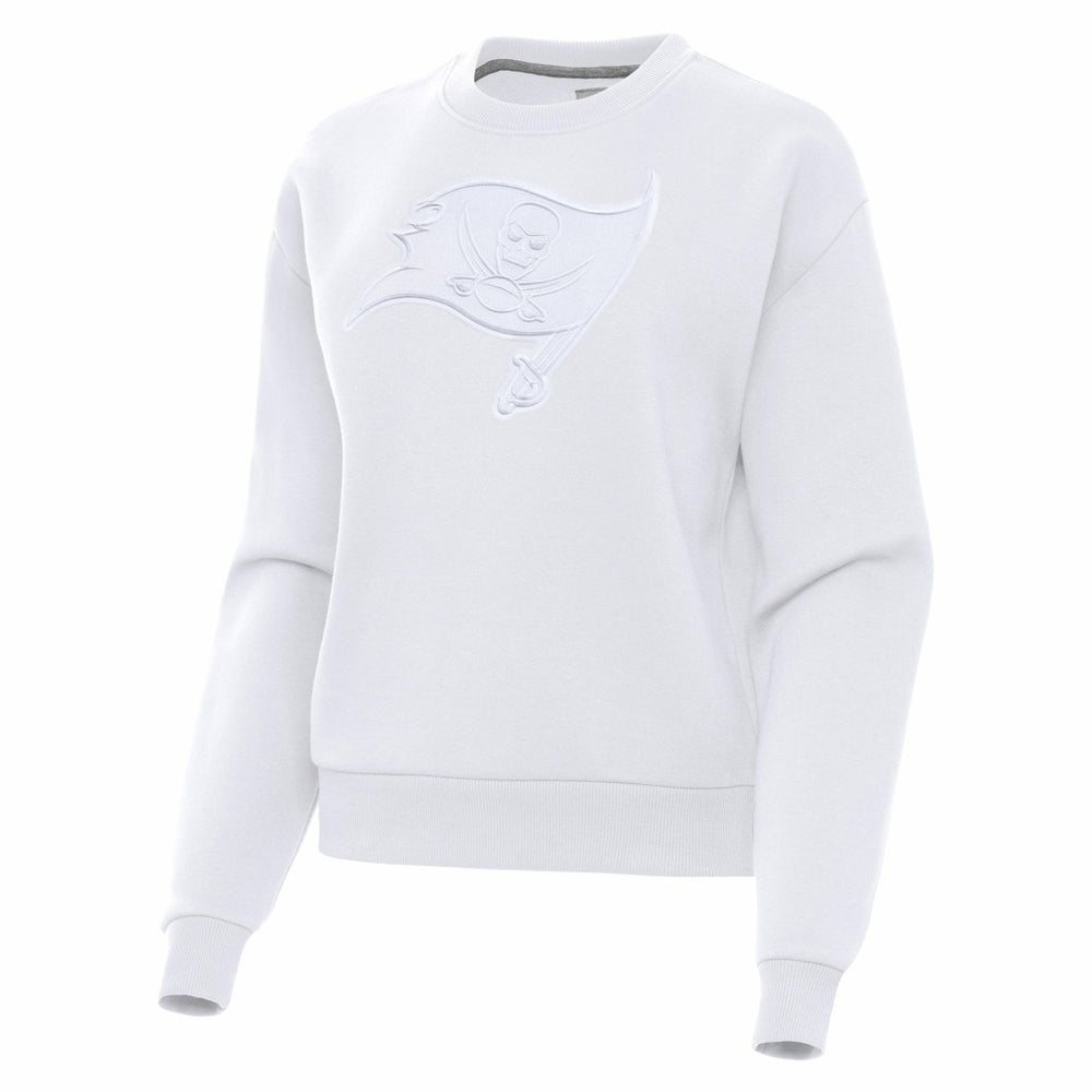 Tampa Bay Buccaneers Antigua Women's Victory Pullover Sweatshirt - White Pullover